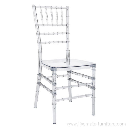 Crystal Ice Stacking Clear Resin Chiavari Chair